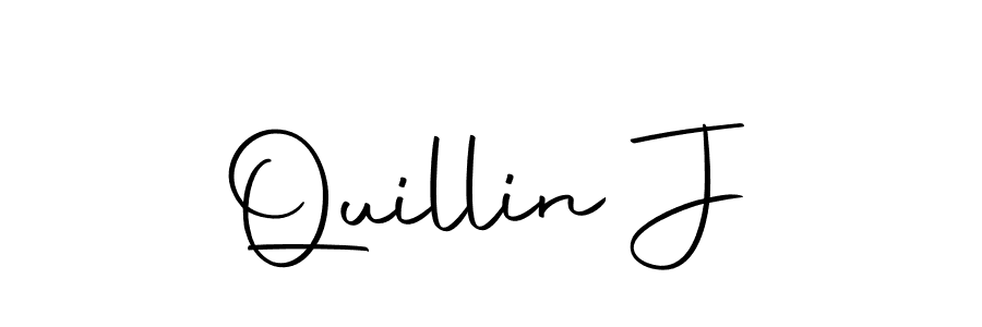 Design your own signature with our free online signature maker. With this signature software, you can create a handwritten (Autography-DOLnW) signature for name Quillin J. Quillin J signature style 10 images and pictures png