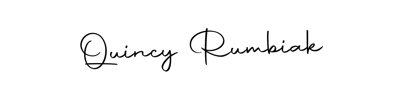 Design your own signature with our free online signature maker. With this signature software, you can create a handwritten (Autography-DOLnW) signature for name Quincy Rumbiak. Quincy Rumbiak signature style 10 images and pictures png