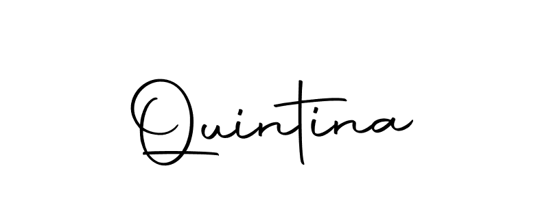 How to make Quintina signature? Autography-DOLnW is a professional autograph style. Create handwritten signature for Quintina name. Quintina signature style 10 images and pictures png