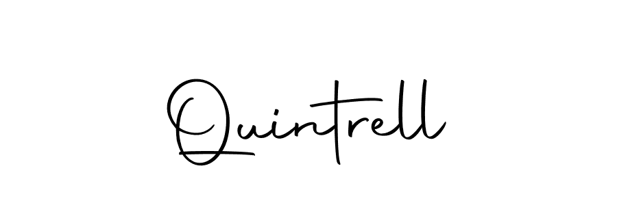 How to make Quintrell name signature. Use Autography-DOLnW style for creating short signs online. This is the latest handwritten sign. Quintrell signature style 10 images and pictures png