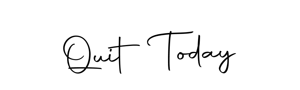 How to Draw Quit Today signature style? Autography-DOLnW is a latest design signature styles for name Quit Today. Quit Today signature style 10 images and pictures png
