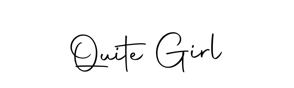 Quite Girl stylish signature style. Best Handwritten Sign (Autography-DOLnW) for my name. Handwritten Signature Collection Ideas for my name Quite Girl. Quite Girl signature style 10 images and pictures png