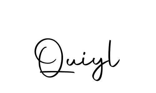 Design your own signature with our free online signature maker. With this signature software, you can create a handwritten (Autography-DOLnW) signature for name Quiyl. Quiyl signature style 10 images and pictures png