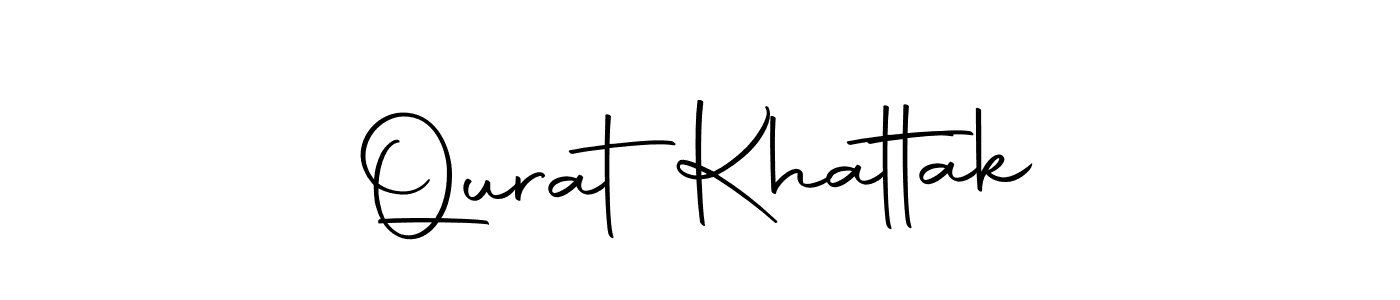 The best way (Autography-DOLnW) to make a short signature is to pick only two or three words in your name. The name Qurat  Khattak include a total of six letters. For converting this name. Qurat  Khattak signature style 10 images and pictures png