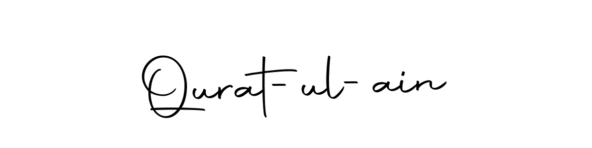 Create a beautiful signature design for name Qurat-ul-ain. With this signature (Autography-DOLnW) fonts, you can make a handwritten signature for free. Qurat-ul-ain signature style 10 images and pictures png