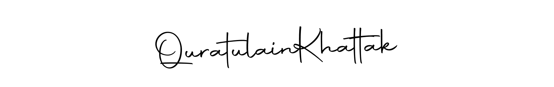 How to make Quratulain  Khattak name signature. Use Autography-DOLnW style for creating short signs online. This is the latest handwritten sign. Quratulain  Khattak signature style 10 images and pictures png