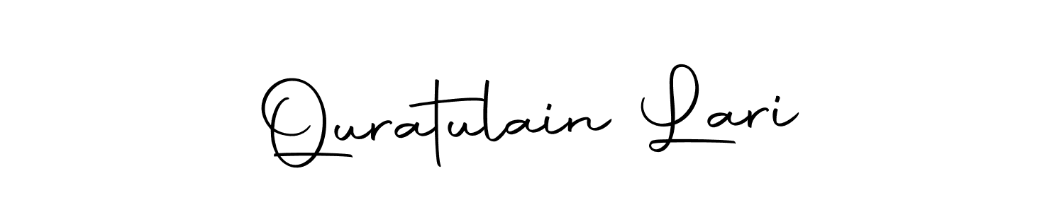Design your own signature with our free online signature maker. With this signature software, you can create a handwritten (Autography-DOLnW) signature for name Quratulain Lari. Quratulain Lari signature style 10 images and pictures png