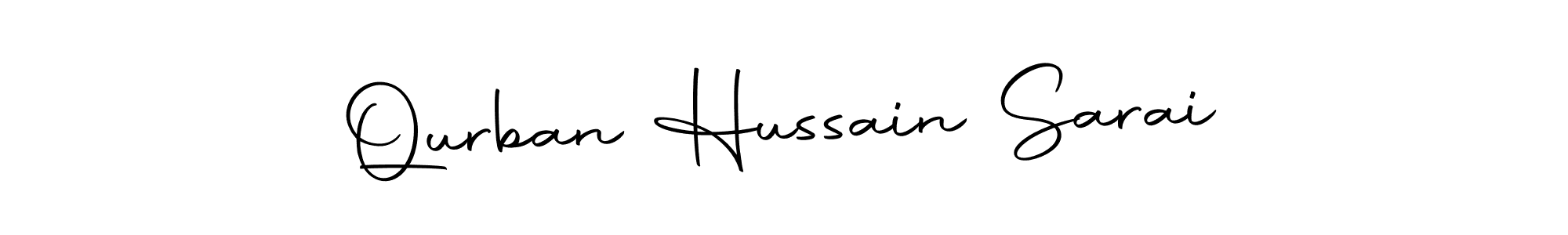 The best way (Autography-DOLnW) to make a short signature is to pick only two or three words in your name. The name Qurban Hussain Sarai include a total of six letters. For converting this name. Qurban Hussain Sarai signature style 10 images and pictures png