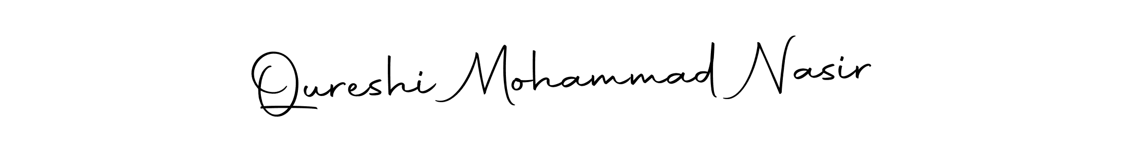 How to make Qureshi Mohammad Nasir name signature. Use Autography-DOLnW style for creating short signs online. This is the latest handwritten sign. Qureshi Mohammad Nasir signature style 10 images and pictures png