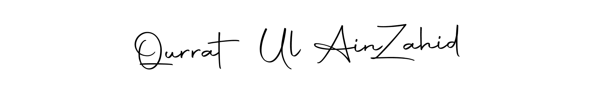 Create a beautiful signature design for name Qurrat Ul Ain  Zahid. With this signature (Autography-DOLnW) fonts, you can make a handwritten signature for free. Qurrat Ul Ain  Zahid signature style 10 images and pictures png