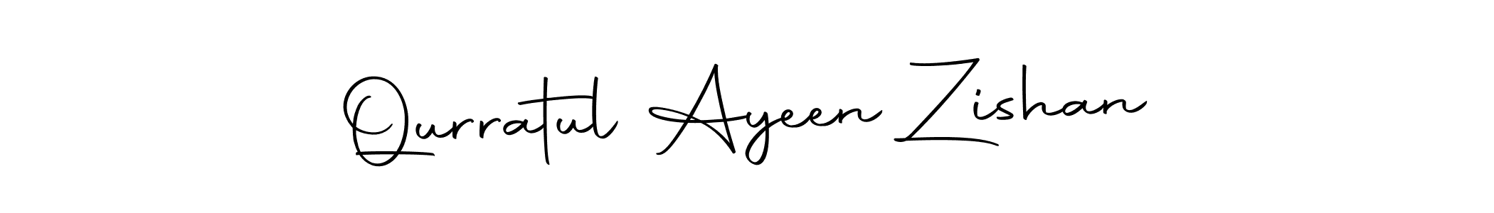 Also we have Qurratul Ayeen Zishan name is the best signature style. Create professional handwritten signature collection using Autography-DOLnW autograph style. Qurratul Ayeen Zishan signature style 10 images and pictures png