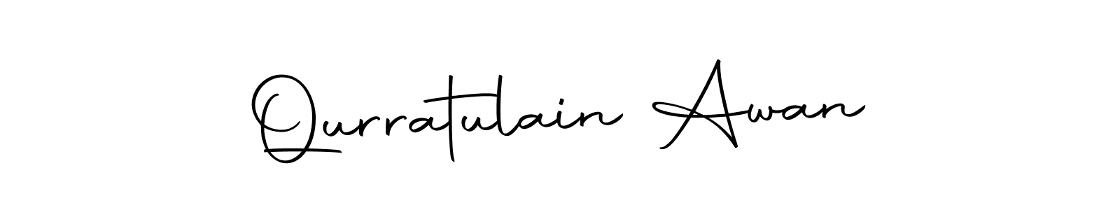 Also we have Qurratulain Awan name is the best signature style. Create professional handwritten signature collection using Autography-DOLnW autograph style. Qurratulain Awan signature style 10 images and pictures png