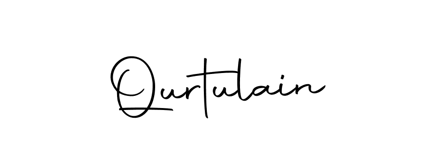 Qurtulain stylish signature style. Best Handwritten Sign (Autography-DOLnW) for my name. Handwritten Signature Collection Ideas for my name Qurtulain. Qurtulain signature style 10 images and pictures png