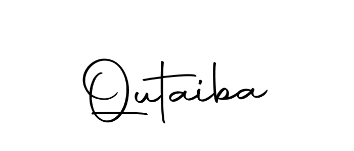 Design your own signature with our free online signature maker. With this signature software, you can create a handwritten (Autography-DOLnW) signature for name Qutaiba. Qutaiba signature style 10 images and pictures png