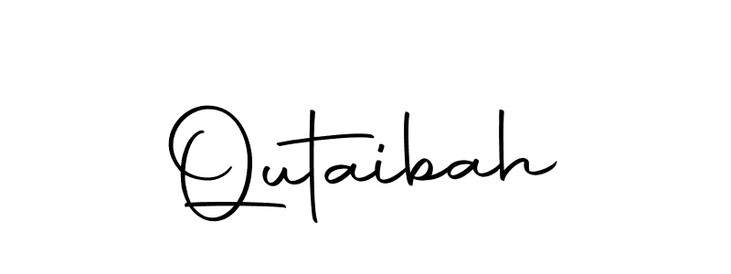 Also we have Qutaibah name is the best signature style. Create professional handwritten signature collection using Autography-DOLnW autograph style. Qutaibah signature style 10 images and pictures png