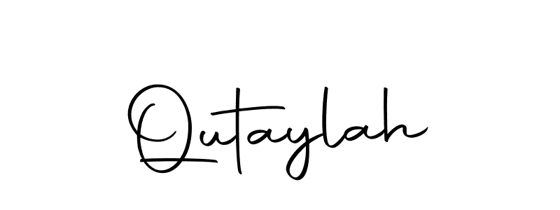 Make a beautiful signature design for name Qutaylah. Use this online signature maker to create a handwritten signature for free. Qutaylah signature style 10 images and pictures png