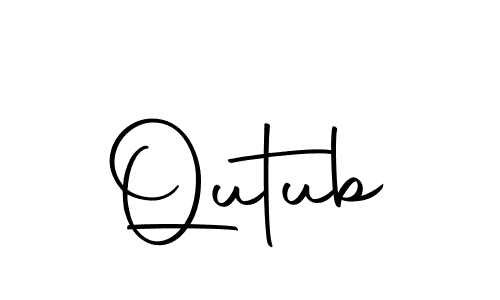 Make a beautiful signature design for name Qutub. With this signature (Autography-DOLnW) style, you can create a handwritten signature for free. Qutub signature style 10 images and pictures png