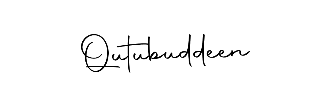 How to make Qutubuddeen signature? Autography-DOLnW is a professional autograph style. Create handwritten signature for Qutubuddeen name. Qutubuddeen signature style 10 images and pictures png