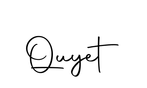 How to make Quyet signature? Autography-DOLnW is a professional autograph style. Create handwritten signature for Quyet name. Quyet signature style 10 images and pictures png