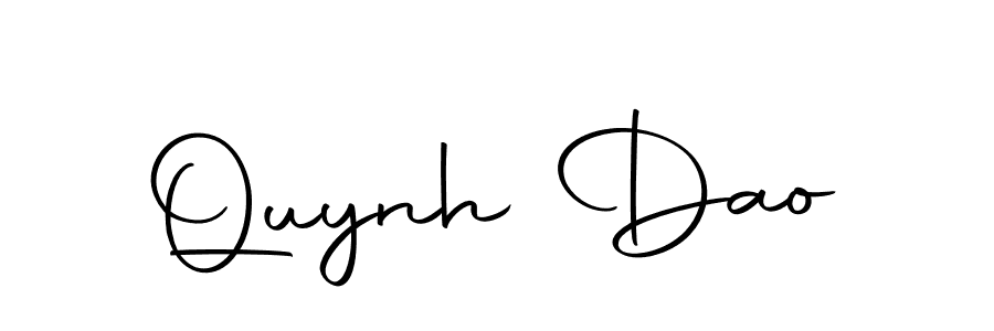 Create a beautiful signature design for name Quynh Dao. With this signature (Autography-DOLnW) fonts, you can make a handwritten signature for free. Quynh Dao signature style 10 images and pictures png