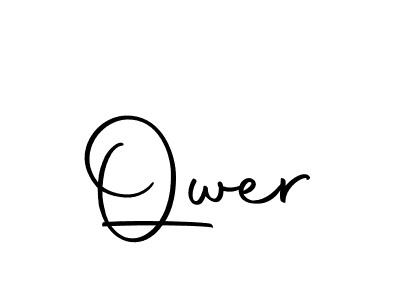 Use a signature maker to create a handwritten signature online. With this signature software, you can design (Autography-DOLnW) your own signature for name Qwer. Qwer signature style 10 images and pictures png