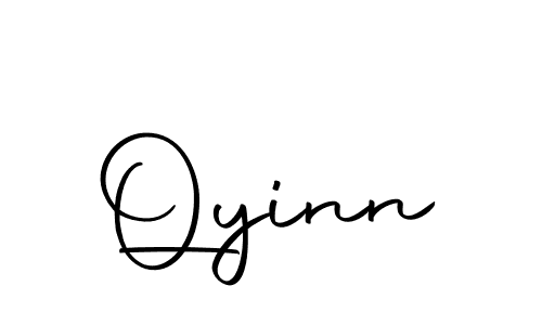Create a beautiful signature design for name Qyinn. With this signature (Autography-DOLnW) fonts, you can make a handwritten signature for free. Qyinn signature style 10 images and pictures png