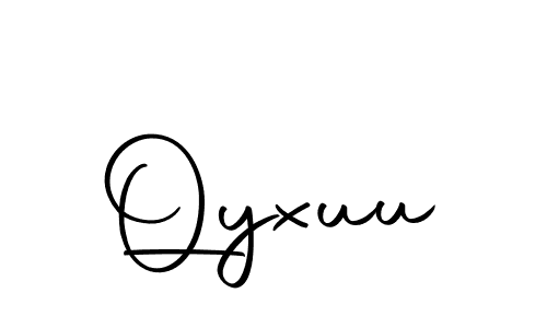 Make a beautiful signature design for name Qyxuu. With this signature (Autography-DOLnW) style, you can create a handwritten signature for free. Qyxuu signature style 10 images and pictures png