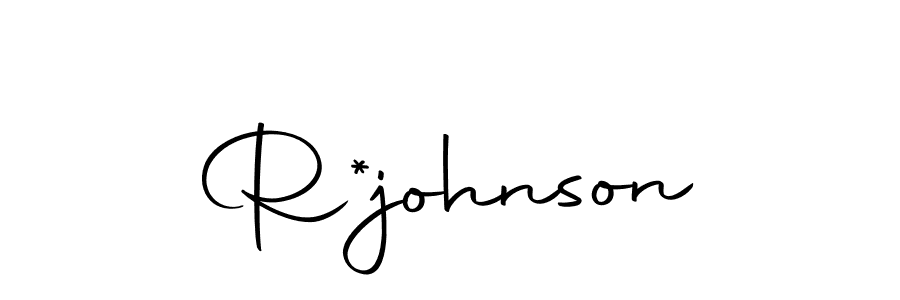 The best way (Autography-DOLnW) to make a short signature is to pick only two or three words in your name. The name R*johnson include a total of six letters. For converting this name. R*johnson signature style 10 images and pictures png