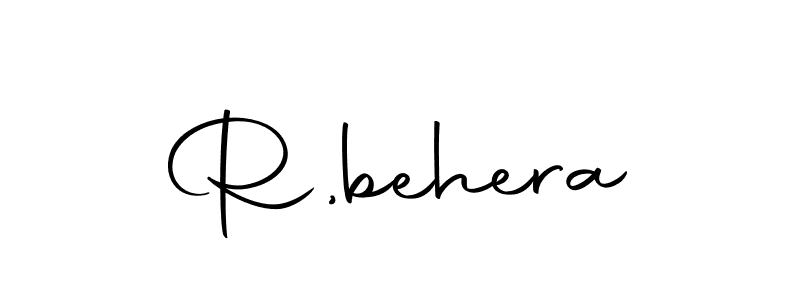 Make a beautiful signature design for name R,behera. With this signature (Autography-DOLnW) style, you can create a handwritten signature for free. R,behera signature style 10 images and pictures png