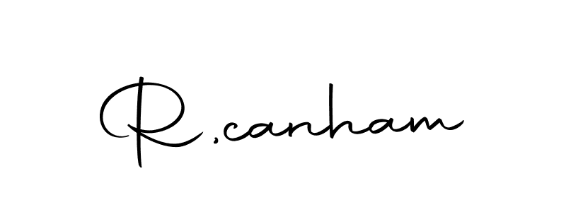 Use a signature maker to create a handwritten signature online. With this signature software, you can design (Autography-DOLnW) your own signature for name R,canham. R,canham signature style 10 images and pictures png