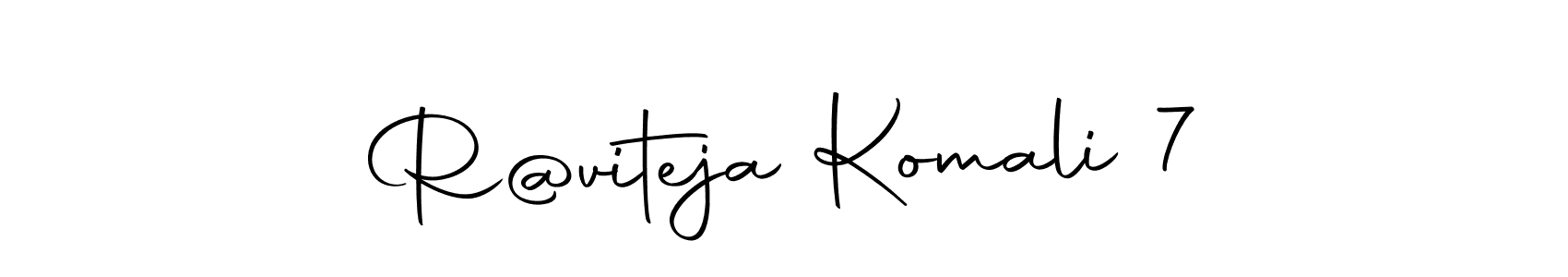 Once you've used our free online signature maker to create your best signature Autography-DOLnW style, it's time to enjoy all of the benefits that R@viteja Komali 7 name signing documents. R@viteja Komali 7 signature style 10 images and pictures png