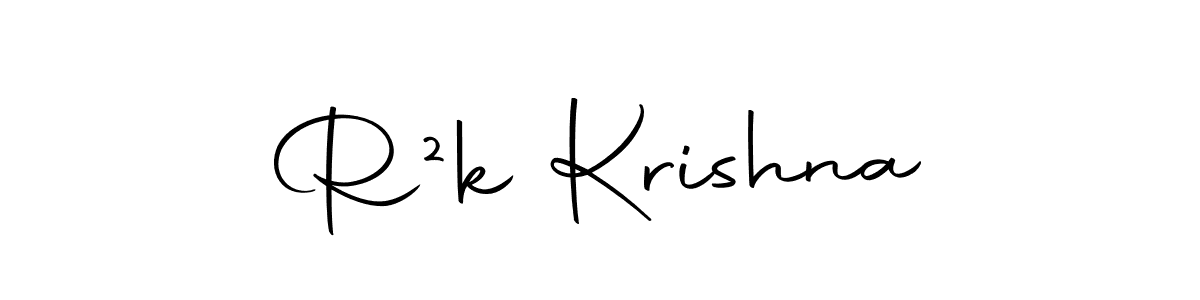 Create a beautiful signature design for name R²k Krishna. With this signature (Autography-DOLnW) fonts, you can make a handwritten signature for free. R²k Krishna signature style 10 images and pictures png