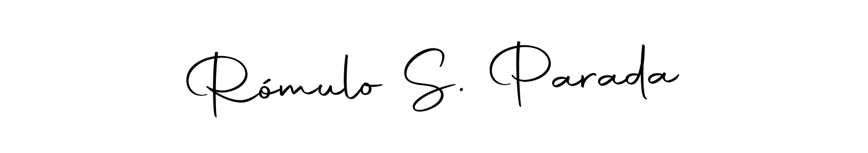 Make a beautiful signature design for name Rómulo S. Parada. Use this online signature maker to create a handwritten signature for free. Rómulo S. Parada signature style 10 images and pictures png