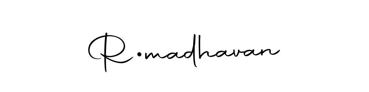 Create a beautiful signature design for name R•madhavan. With this signature (Autography-DOLnW) fonts, you can make a handwritten signature for free. R•madhavan signature style 10 images and pictures png