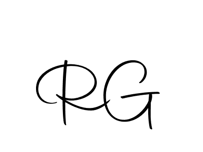 Create a beautiful signature design for name R  G. With this signature (Autography-DOLnW) fonts, you can make a handwritten signature for free. R  G signature style 10 images and pictures png