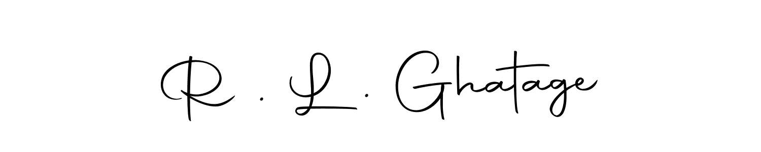 You should practise on your own different ways (Autography-DOLnW) to write your name (R . L . Ghatage) in signature. don't let someone else do it for you. R . L . Ghatage signature style 10 images and pictures png