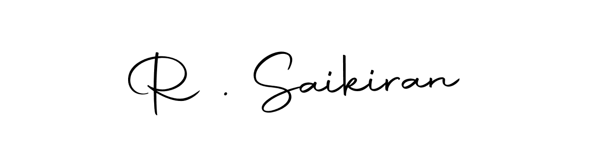 Similarly Autography-DOLnW is the best handwritten signature design. Signature creator online .You can use it as an online autograph creator for name R . Saikiran. R . Saikiran signature style 10 images and pictures png