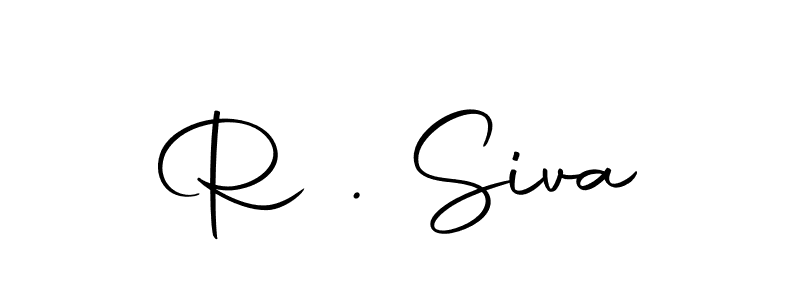 Use a signature maker to create a handwritten signature online. With this signature software, you can design (Autography-DOLnW) your own signature for name R . Siva. R . Siva signature style 10 images and pictures png