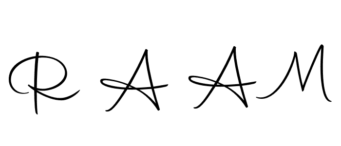 Design your own signature with our free online signature maker. With this signature software, you can create a handwritten (Autography-DOLnW) signature for name R A A M. R A A M signature style 10 images and pictures png