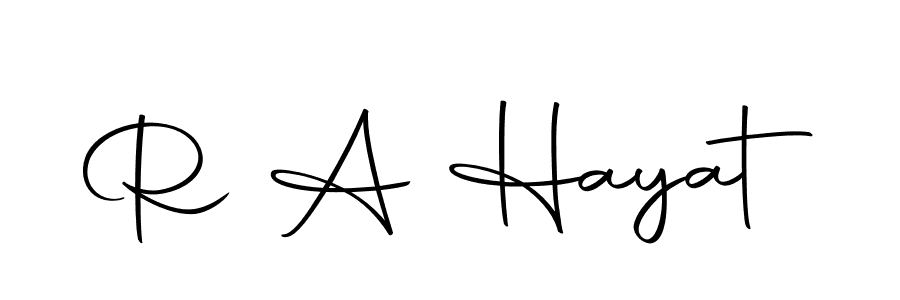 R A Hayat stylish signature style. Best Handwritten Sign (Autography-DOLnW) for my name. Handwritten Signature Collection Ideas for my name R A Hayat. R A Hayat signature style 10 images and pictures png