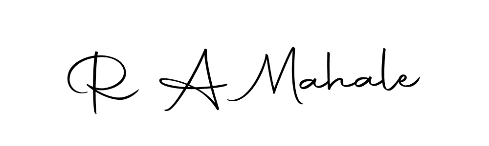 Also we have R A Mahale name is the best signature style. Create professional handwritten signature collection using Autography-DOLnW autograph style. R A Mahale signature style 10 images and pictures png