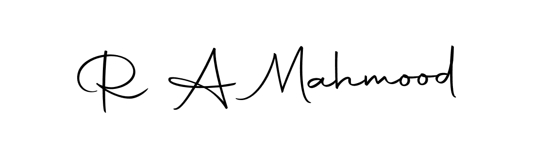 Create a beautiful signature design for name R A Mahmood. With this signature (Autography-DOLnW) fonts, you can make a handwritten signature for free. R A Mahmood signature style 10 images and pictures png