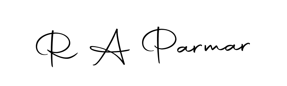 R A Parmar stylish signature style. Best Handwritten Sign (Autography-DOLnW) for my name. Handwritten Signature Collection Ideas for my name R A Parmar. R A Parmar signature style 10 images and pictures png