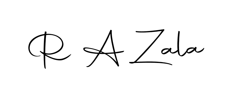 if you are searching for the best signature style for your name R A Zala. so please give up your signature search. here we have designed multiple signature styles  using Autography-DOLnW. R A Zala signature style 10 images and pictures png