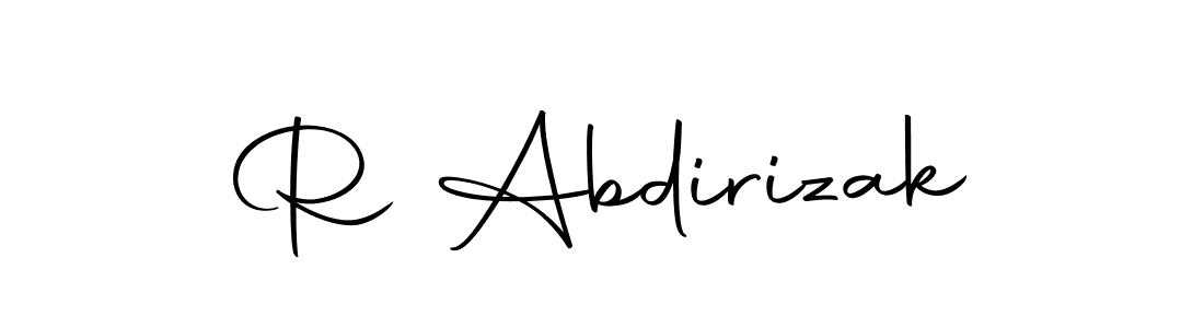 Autography-DOLnW is a professional signature style that is perfect for those who want to add a touch of class to their signature. It is also a great choice for those who want to make their signature more unique. Get R Abdirizak name to fancy signature for free. R Abdirizak signature style 10 images and pictures png