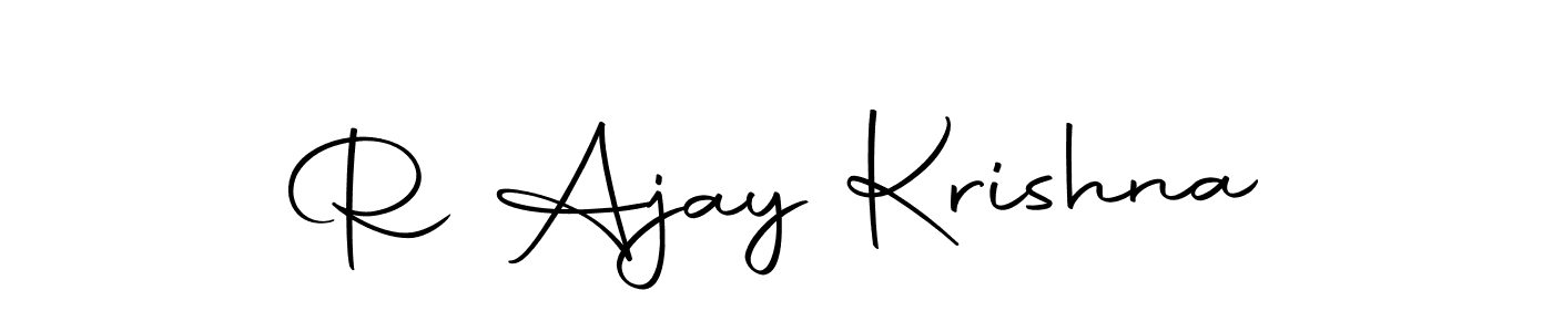 Also we have R Ajay Krishna name is the best signature style. Create professional handwritten signature collection using Autography-DOLnW autograph style. R Ajay Krishna signature style 10 images and pictures png