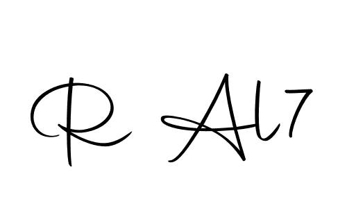 The best way (Autography-DOLnW) to make a short signature is to pick only two or three words in your name. The name R Al7 include a total of six letters. For converting this name. R Al7 signature style 10 images and pictures png