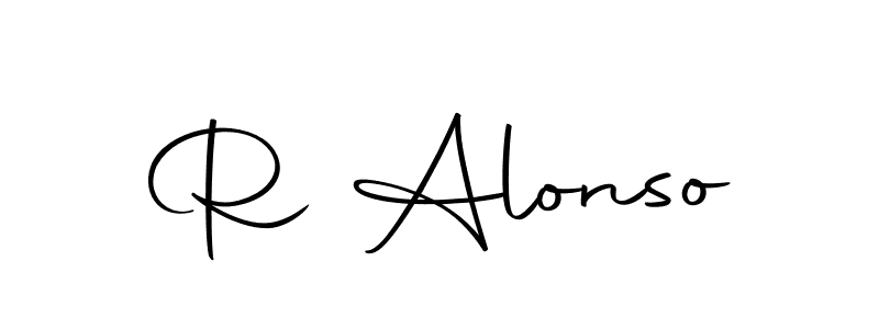 Use a signature maker to create a handwritten signature online. With this signature software, you can design (Autography-DOLnW) your own signature for name R Alonso. R Alonso signature style 10 images and pictures png