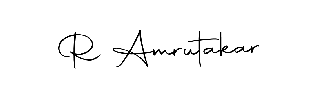 How to make R Amrutakar signature? Autography-DOLnW is a professional autograph style. Create handwritten signature for R Amrutakar name. R Amrutakar signature style 10 images and pictures png