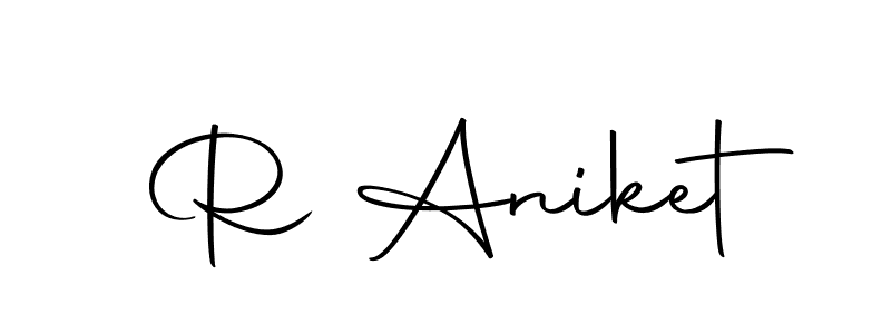 Make a beautiful signature design for name R Aniket. Use this online signature maker to create a handwritten signature for free. R Aniket signature style 10 images and pictures png